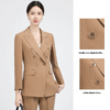Women's Khaki Colored Goddess Style Work Suit Office Uniform - Image 4