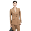 Women's Khaki Colored Goddess Style Work Suit Office Uniform