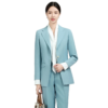 Popular K-Style 2024 New Arrival Women's Elegant Light Blue Casual Suit Set Office Uniform