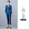 Blue Women's Spring & Fall Outfit Elegant Professional Work & Casual Suit Office Uniform - Image 2