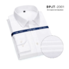 Men's High-End White Shirt Pure Cotton Anti-Wrinkle Non-Iron Long Sleeves Work Solid Shirt - Image 2