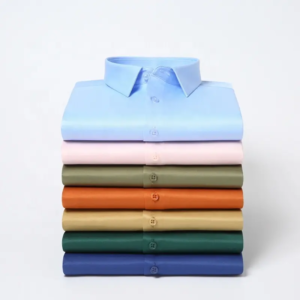 Men's Pure Color Casual Business Cotton Short-Sleeved
