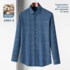 New Arrival Thickened Smooth Casual Long Sleeves Accessible Anti-Wrinkle Wool Grid Pattern Shirt - Image 2