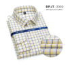 Long Sleeves Plaid Breathable Poplin Fabric Casual Dress Shirt - Image 4