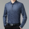 Famous Brand Dad Satin Men's Casual Satin High-End Cashmere Shirt Long Sleeves - Image 2