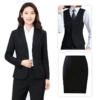 Business Formal Wool Suit Professional Work Vest Two-Piece Set for Hotels - Image 6