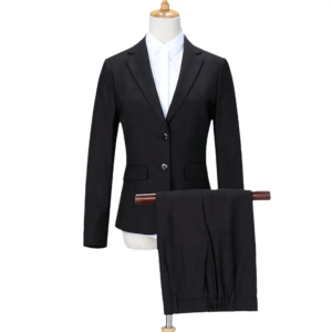 Business Formal Wool Suit Professional Work Vest Two-Piece Set for Hotels