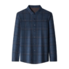 Plaid Middle-Aged Dad Non-Iron Cashmere Style Men's Long Work Plaid Shirt