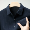 Business Casual Top Sheep Wool and Cashmere Heattech Winter Shirt Men's Silk Shirt - Image 2