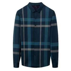 Middle-Aged Casual Fleece-Lined Heattech Classy Cashmere Style Men's Winter Cotton Shirt