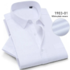 Cotton Shirt Professional Dress Style Casual White Collar Big Brand Formal Business Short-Sleeved - Image 2