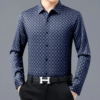 Casual Knitted Cashmere Easy Matchtops Men's Draped Shirt - Image 3