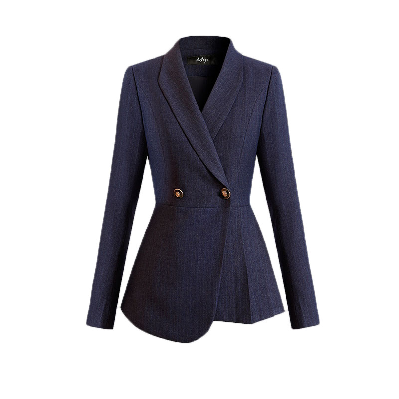 Elegant Casual Outwear Work Women's Classy Striped Suit Office Uniform