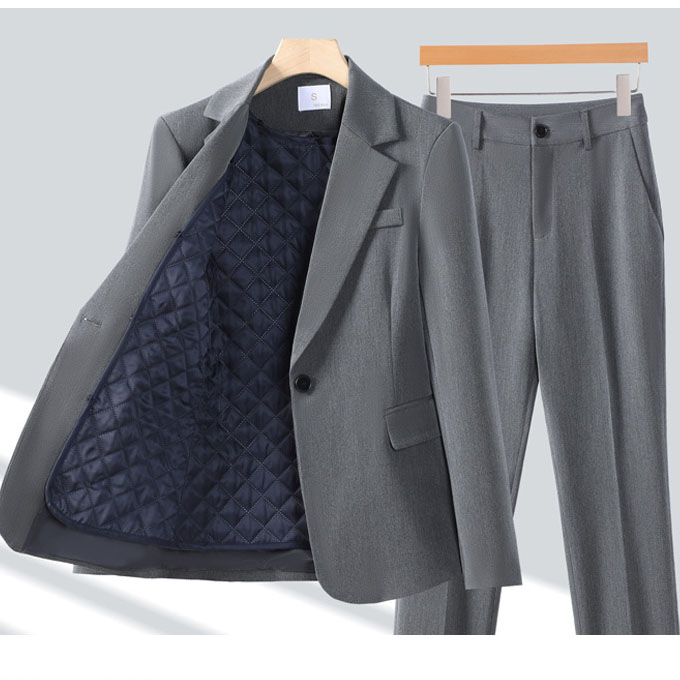 Women's Button Decoration Spring Autumn New Classysense Blazer Suit Office Uniform