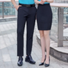 Bank Interviews Flat Front Style Professional Straight-Leg Work Trousers Business Formal Wear - Image 5