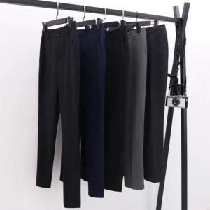 Business Professional Uniform Waist Silmwork Clothing Business Gray Non-Iron Summer Thin Style Formal Pants