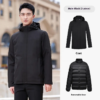 Men's Women's Winterdown Jacket Thickened Professional Business Workwear Removable - Image 7