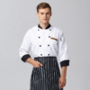 Cafe Shop Bakery Unisex Hotel Chef Long Uniform - Image 2