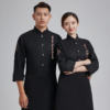 Cafe Shop Bakery Unisex Fall Winter Chef Work Clothes