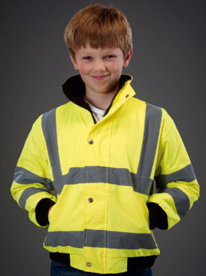 Factory Supply Reflective Safety Workwear Kids Jacket - Image 4