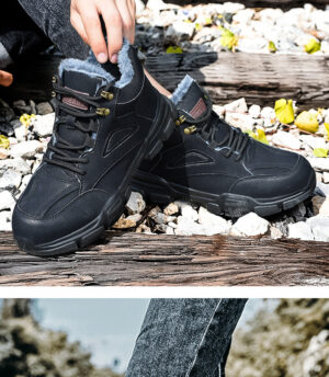 Black Safety Cotton shoes - Image 4