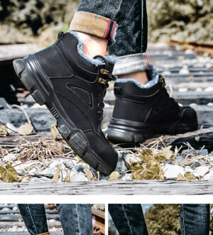 Black Safety Cotton shoes - Image 5